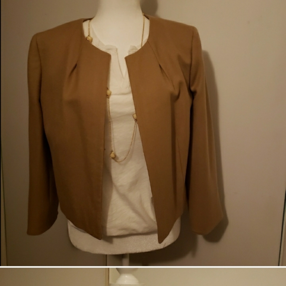 J. Crew Tan Wool Blazer Size 12